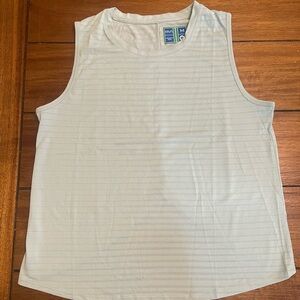 AVI Athletics Sleeveless Orc Tank Top M Striped Mesh Blue Pickleball Gear NWOT